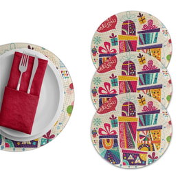 Hermia Set de 4 Salvamanteles Multicolor de 37 cm
